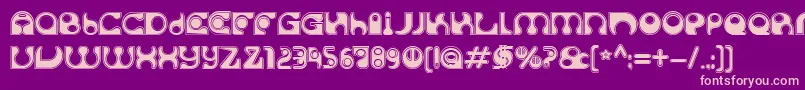 SolangeC Font – Pink Fonts on Purple Background