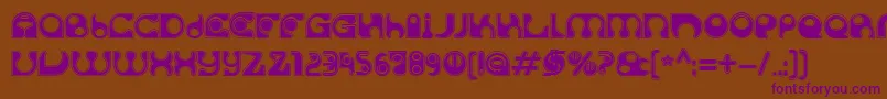 SolangeC Font – Purple Fonts on Brown Background