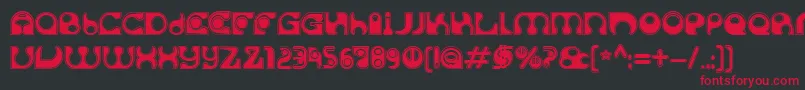 SolangeC Font – Red Fonts on Black Background