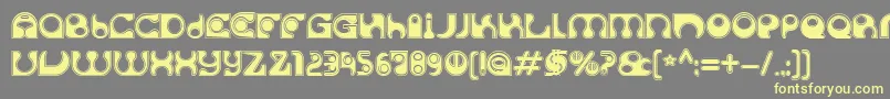 SolangeC Font – Yellow Fonts on Gray Background