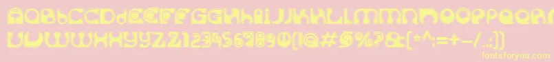 SolangeC Font – Yellow Fonts on Pink Background