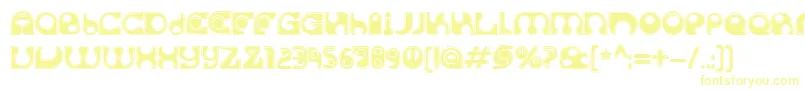 SolangeC Font – Yellow Fonts on White Background