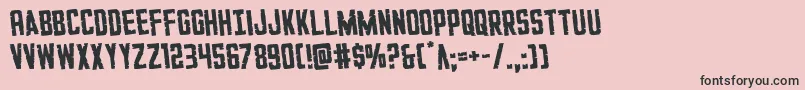 GiIncognitorotate Font – Black Fonts on Pink Background