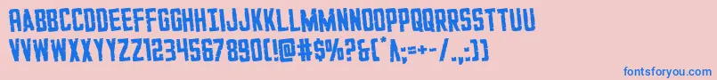 GiIncognitorotate Font – Blue Fonts on Pink Background