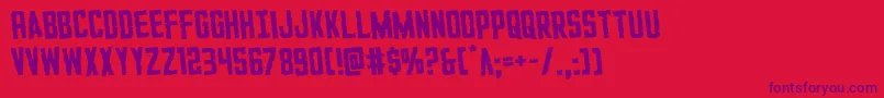 GiIncognitorotate Font – Purple Fonts on Red Background