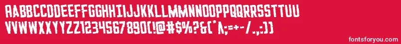 GiIncognitorotate Font – White Fonts on Red Background