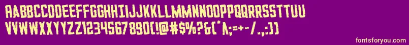 GiIncognitorotate Font – Yellow Fonts on Purple Background