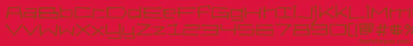 Bahamaslim-fontti – ruskeat fontit punaisella taustalla