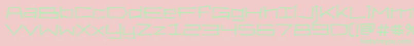 Bahamaslim Font – Green Fonts on Pink Background