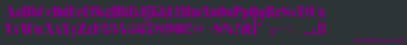 Fatfacec Font – Purple Fonts on Black Background