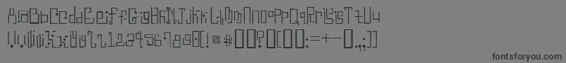 Antiblue Font – Black Fonts on Gray Background