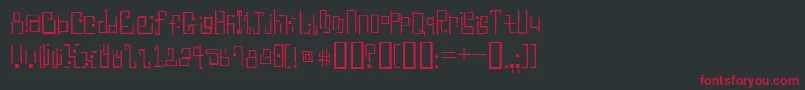 Antiblue Font – Red Fonts on Black Background