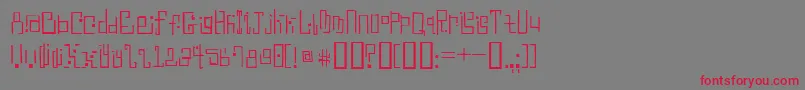 Antiblue Font – Red Fonts on Gray Background