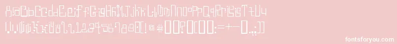 Antiblue Font – White Fonts on Pink Background