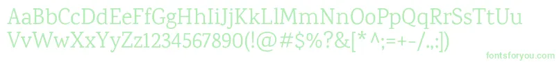 KarmaRegular Font – Green Fonts on White Background