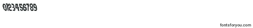 Hitchblockleft Font – Fonts for Numbers and Digits