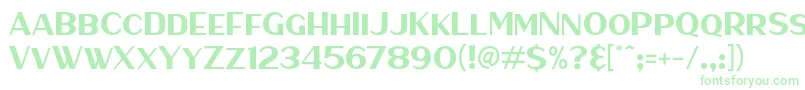 HaarlemSans Font – Green Fonts on White Background