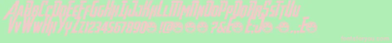 AvengeanceHeroicAvengerAt Font – Pink Fonts on Green Background