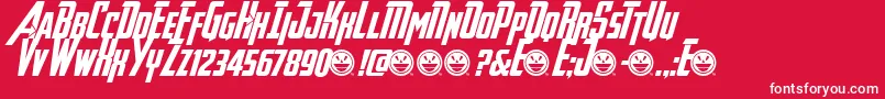 AvengeanceHeroicAvengerAt Font – White Fonts on Red Background
