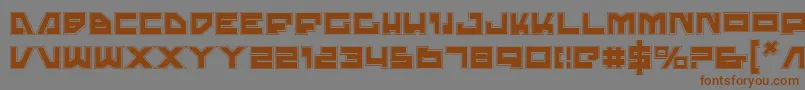 TrajiaPro Font – Brown Fonts on Gray Background
