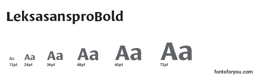 LeksasansproBold Font Sizes