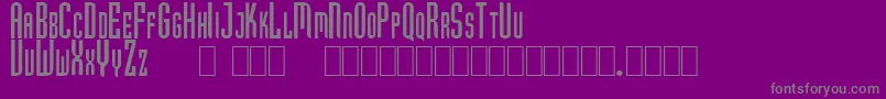 Hubert Font – Gray Fonts on Purple Background