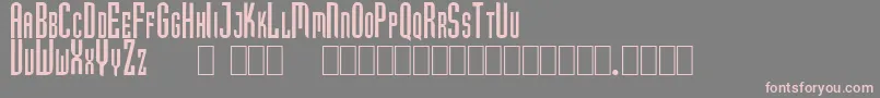 Hubert Font – Pink Fonts on Gray Background