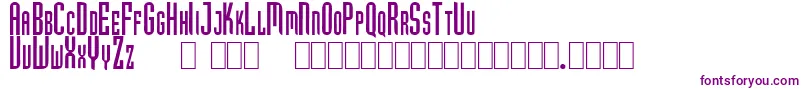 Hubert Font – Purple Fonts on White Background
