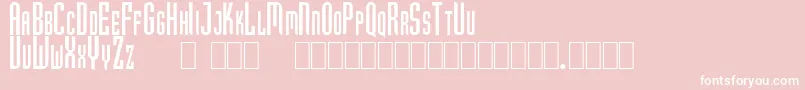 Hubert Font – White Fonts on Pink Background
