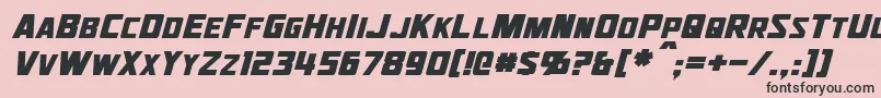 JhiaxusItalic Font – Black Fonts on Pink Background