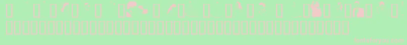 フォントGeTheBrideAndGroom – 緑の背景にピンクのフォント