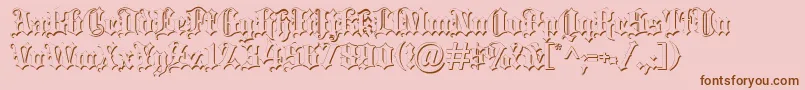 En savoir plus sur la police Blackletter ffy Police Blackletter ffy – polices brunes sur fond rose