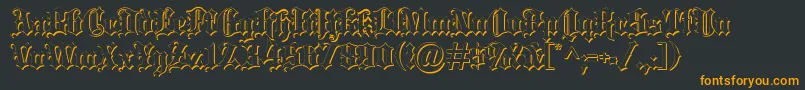 fuente Blackletter ffy – Fuentes Naranjas Sobre Fondo Negro