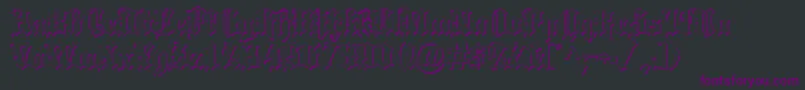 Police Blackletter ffy – polices violettes sur fond noir