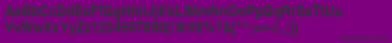 フォントContextUltraCondensedSsiBoldUltraCondensed – 紫の背景に黒い文字