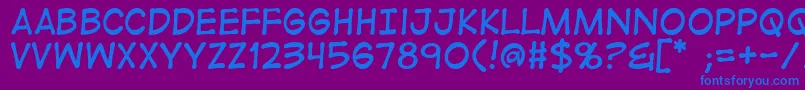 Digitalstrip Font – Blue Fonts on Purple Background