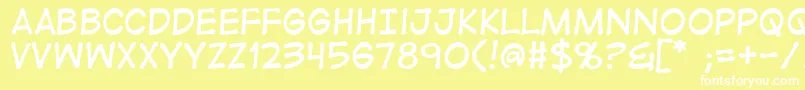 Digitalstrip Font – White Fonts on Yellow Background