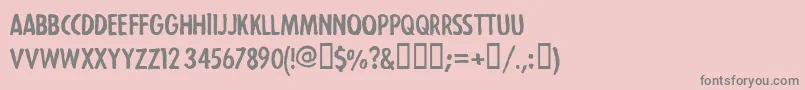 StrejkaregularFreeForPersonalUseOnly-Schriftart – Graue Schriften auf rosa Hintergrund