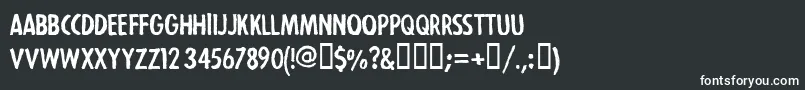 StrejkaregularFreeForPersonalUseOnly-Schriftart – Weiße Schriften auf schwarzem Hintergrund