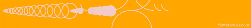 LatexCircleBold Font – Pink Fonts on Orange Background