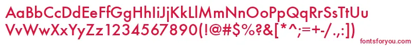 Futurateemed Font – Red Fonts on White Background