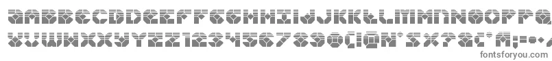 Zoomrunnerhalf-Schriftart – Graue Schriften auf weißem Hintergrund
