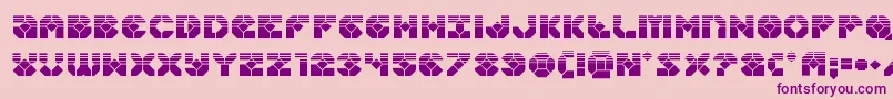 Zoomrunnerhalf Font – Purple Fonts on Pink Background