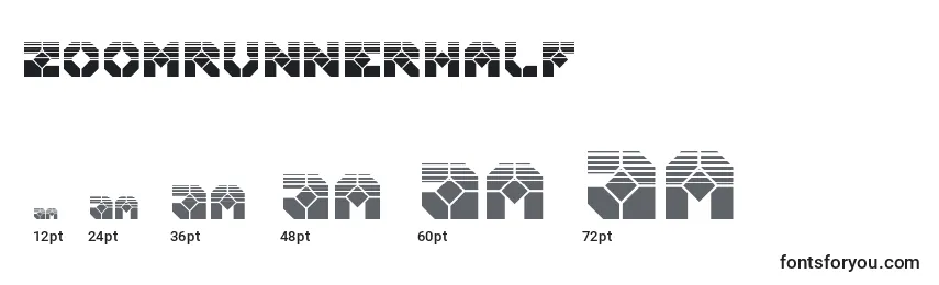 Zoomrunnerhalf Font Sizes