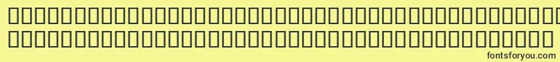 EversonMonoLatin6 Font – Black Fonts on Yellow Background