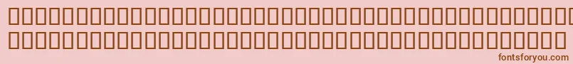 EversonMonoLatin6 Font – Brown Fonts on Pink Background