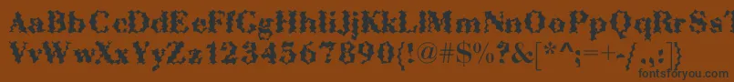 AbctechBodoniCactus Font – Black Fonts on Brown Background