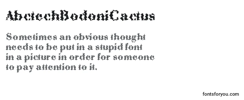 AbctechBodoniCactus Font
