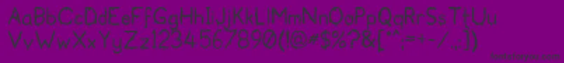 Bloodgutter99-Schriftart – Schwarze Schriften auf violettem Hintergrund