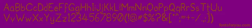 Bloodgutter99 Font – Brown Fonts on Purple Background